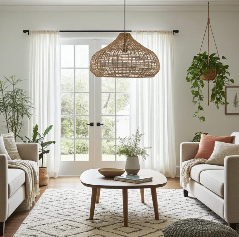 Hängelampe Wohnzimmer Mira 70 cm