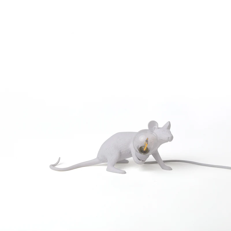 Tischlampe MOUSE LOP weiß 6,2x21x8,1cm