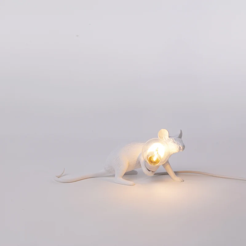 Tischlampe MOUSE LOP weiß 6,2x21x8,1cm