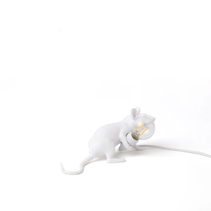 Tischlampe MOUSE LOP weiß 6,2x21x8,1cm