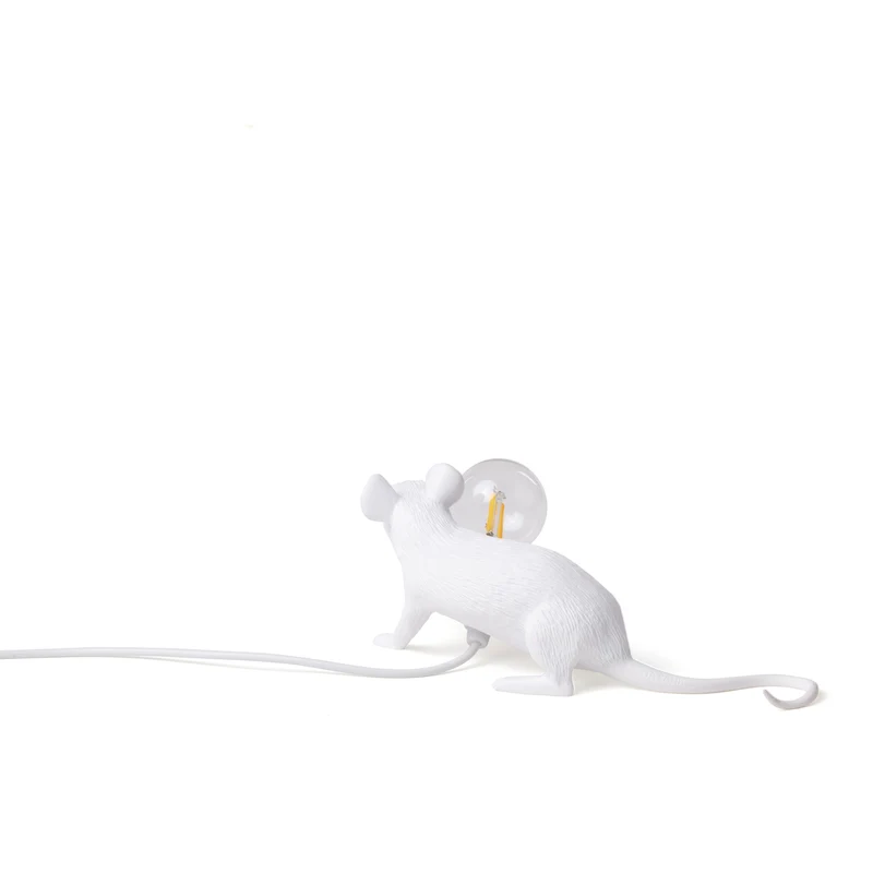 Tischlampe MOUSE LOP weiß 6,2x21x8,1cm