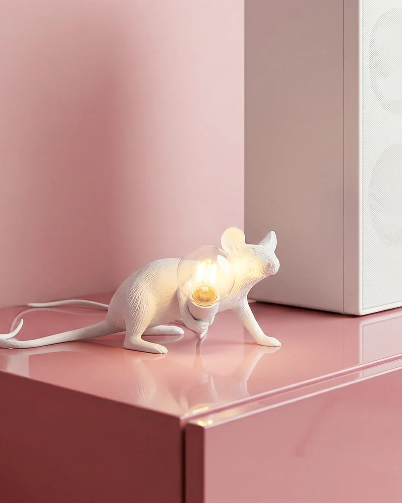 Tischlampe MOUSE LOP weiß 6,2x21x8,1cm