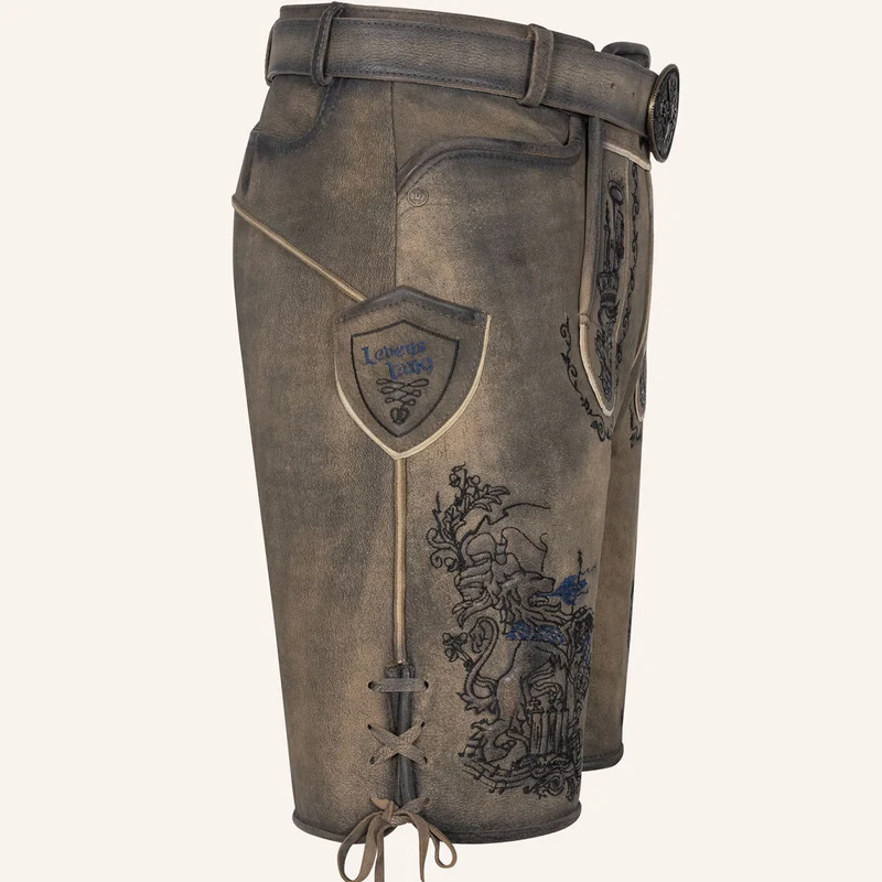 Krüger Lederhose Lebenslang mit Gürtel Tream Kollektion 2026
