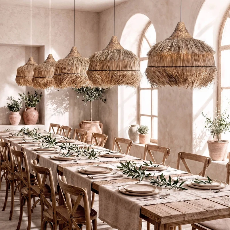Rattan Pendelleuchte Liana