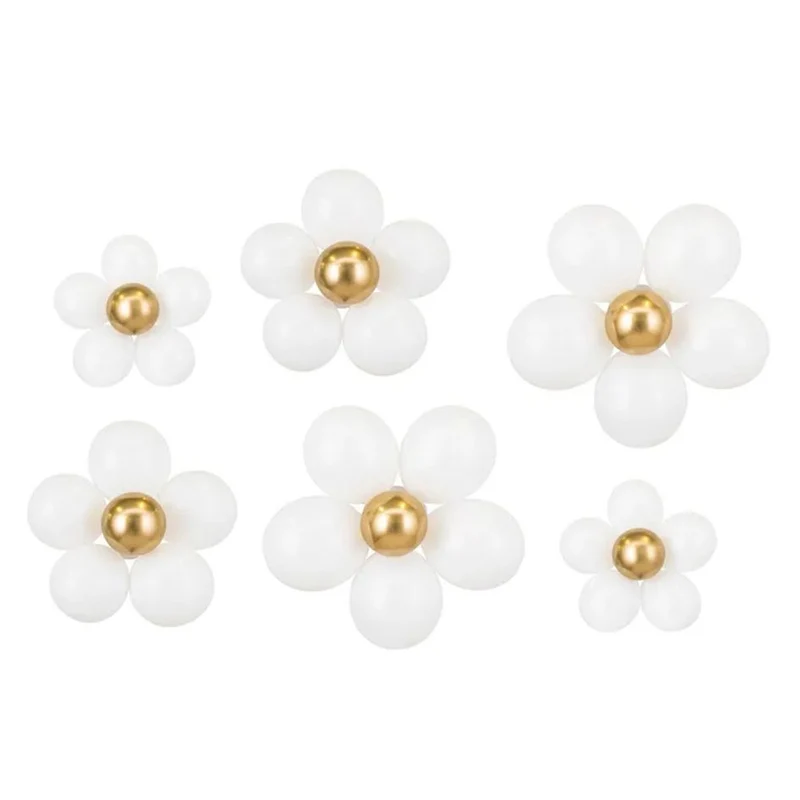 Ballonset Gänseblümchen (6 Ballonblumen)
