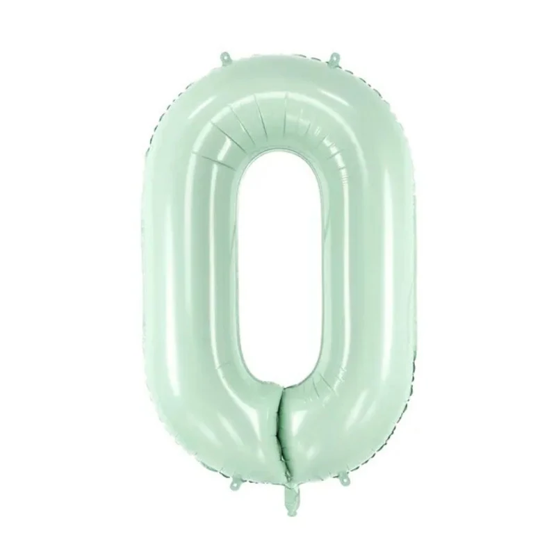 Folienballon Zahl 72cm pastell grün (1 Stück)
