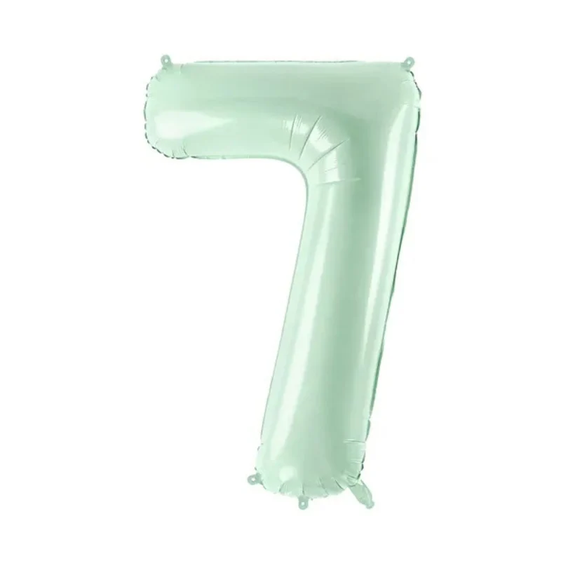Folienballon Zahl 72cm pastell grün (1 Stück)