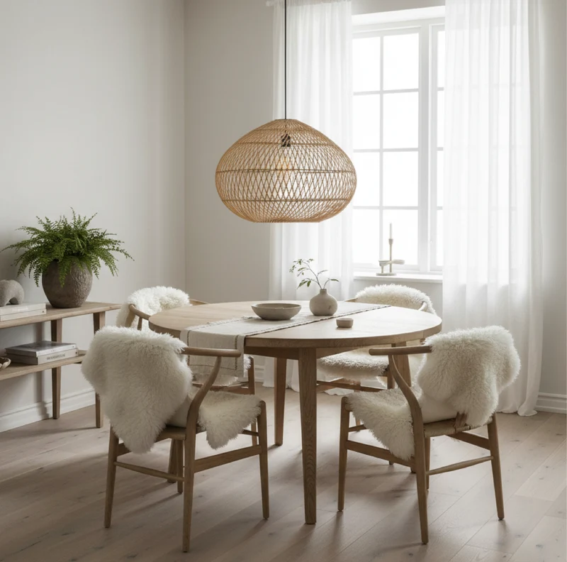Rattan Hängelampe Indoor Karen 70 | 90cm