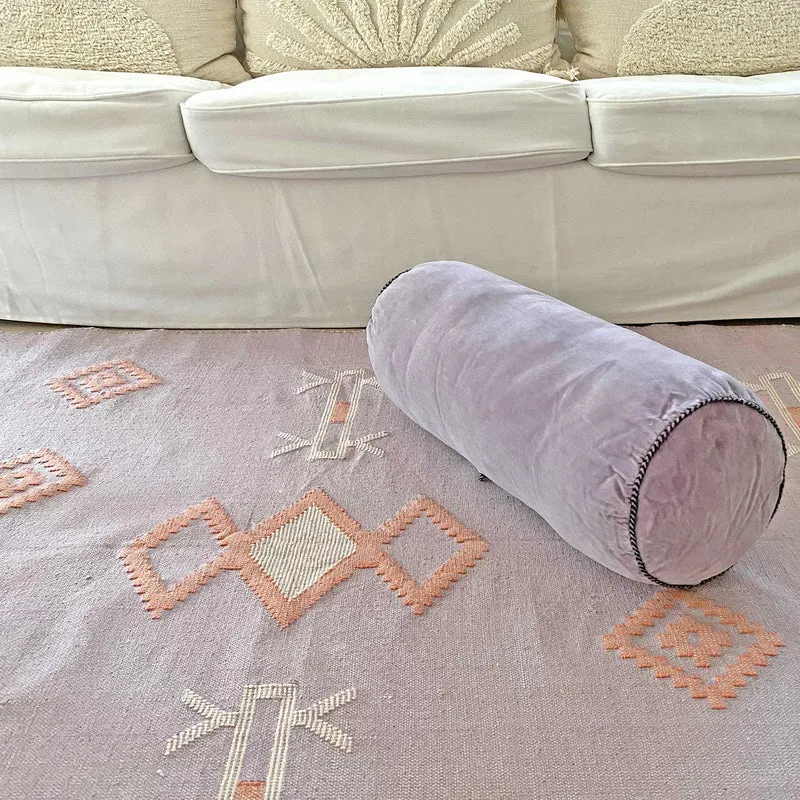 Samt Rolle Kissen | Gelb