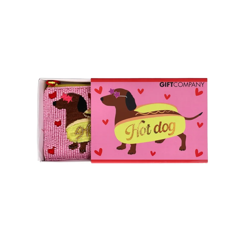 Kosmetiktasche ELODIE XS Motiv: Hot-Dog rosa