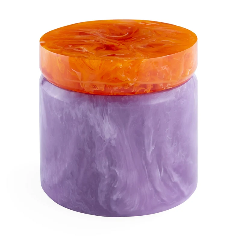 Aufbewahrungsdose COMO lavendel/orange Ø12,7×11,4cm