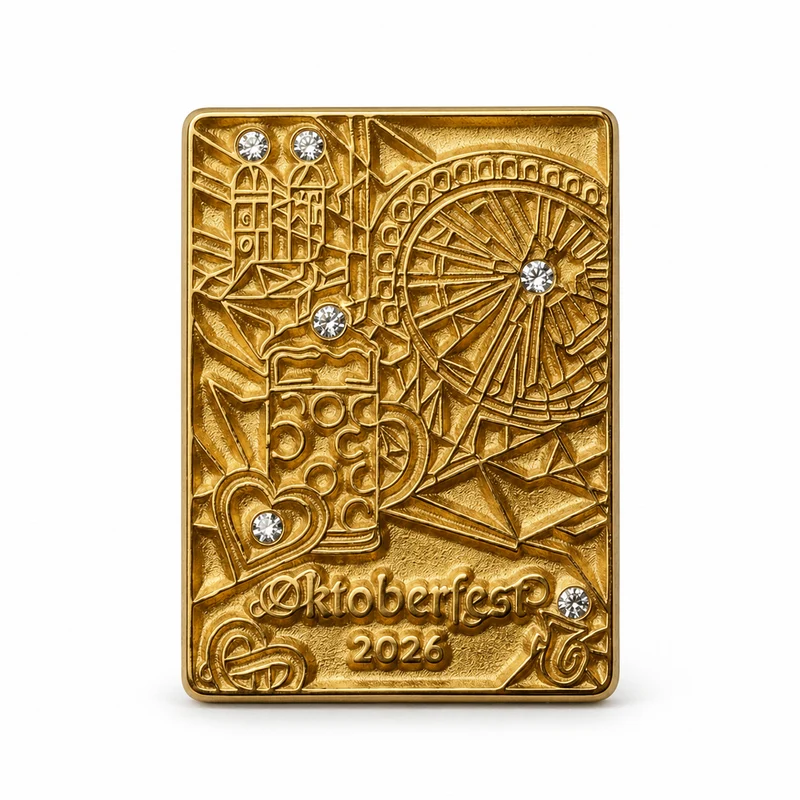 Anstecker Oktoberfest™ Pin Gold Jahresmotiv 2026