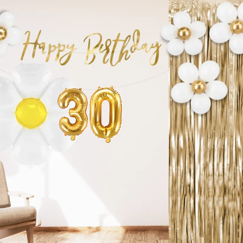 30. Geburtstag Deko Gänseblümchen (11-teilig)