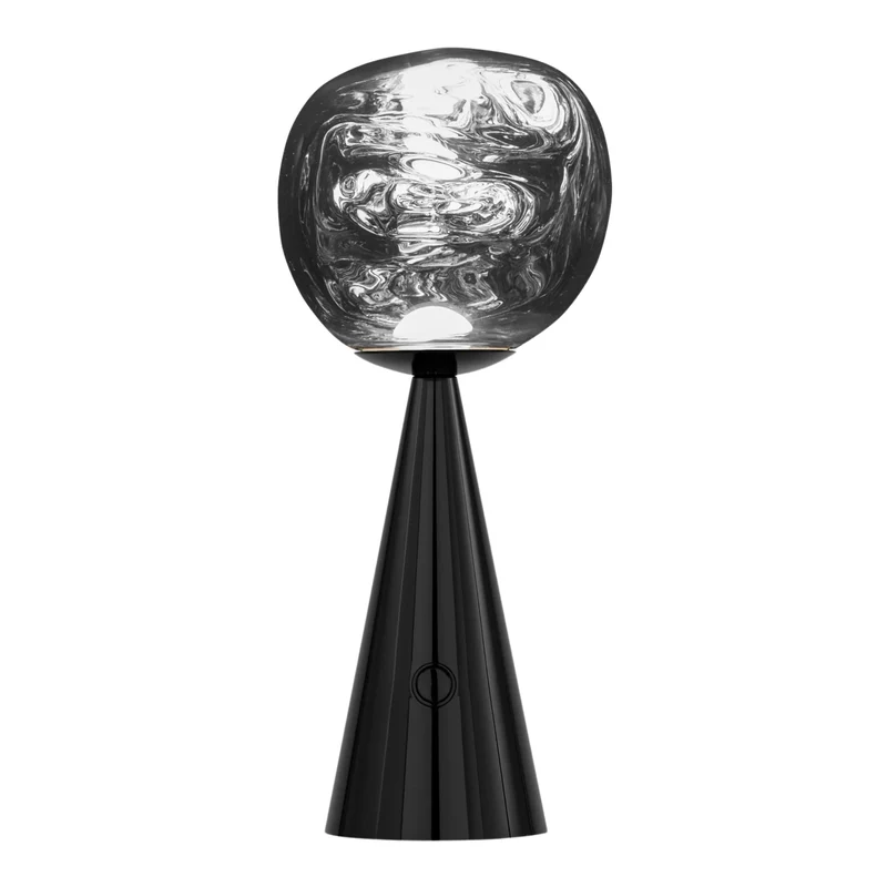 Melt Small Portable Light - Tragbare Tischlampe, verspiegelt
