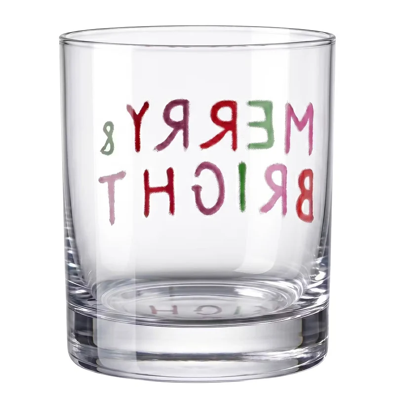 MERRY & BRIGHT Trinkglas