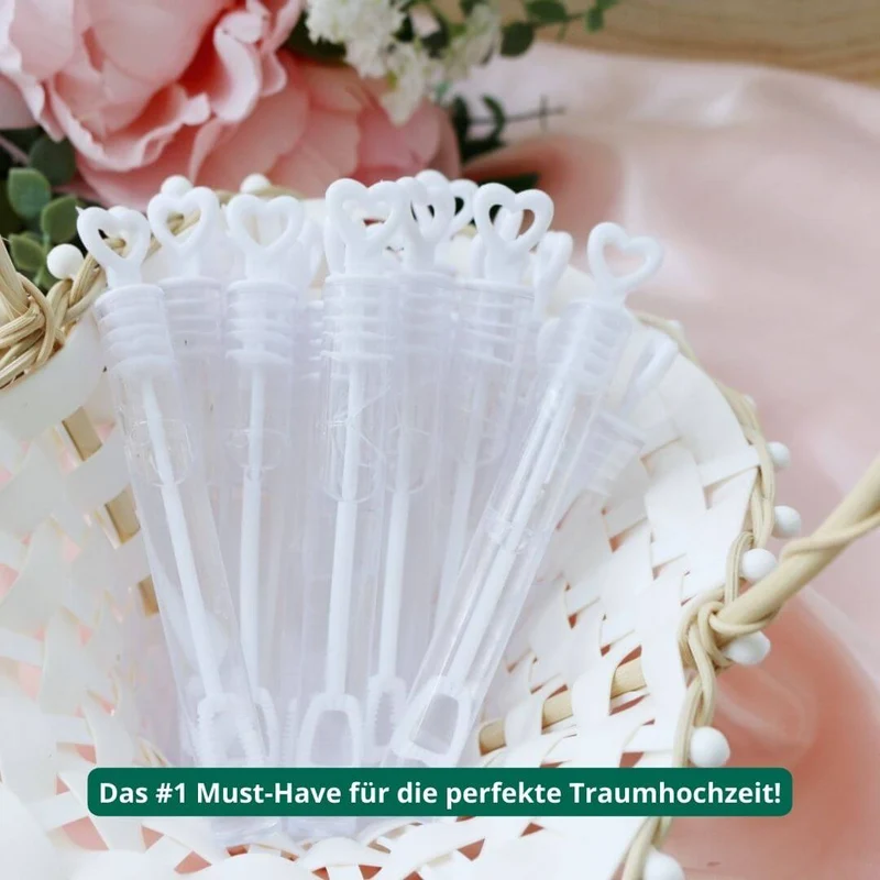 ANGEBOT Seifenblasen Herz fleckenfrei (48 Stück)