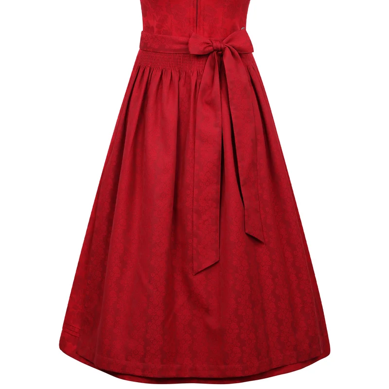 MarJo Dirndl Hochleiten Chili Gerader Ausschnitt 75cm