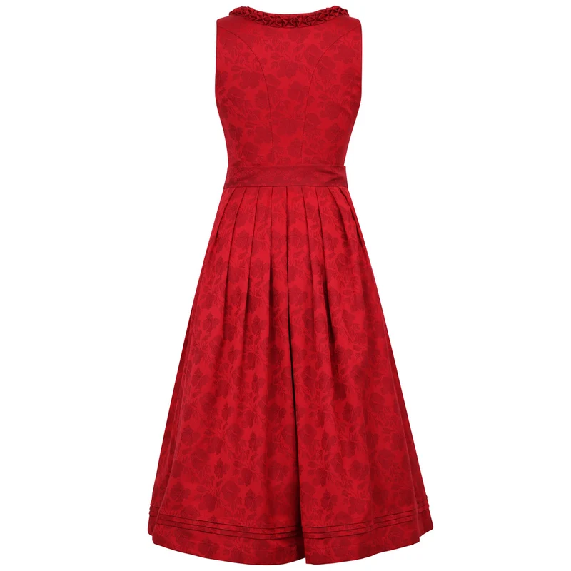 MarJo Dirndl Hochleiten Chili Gerader Ausschnitt 75cm