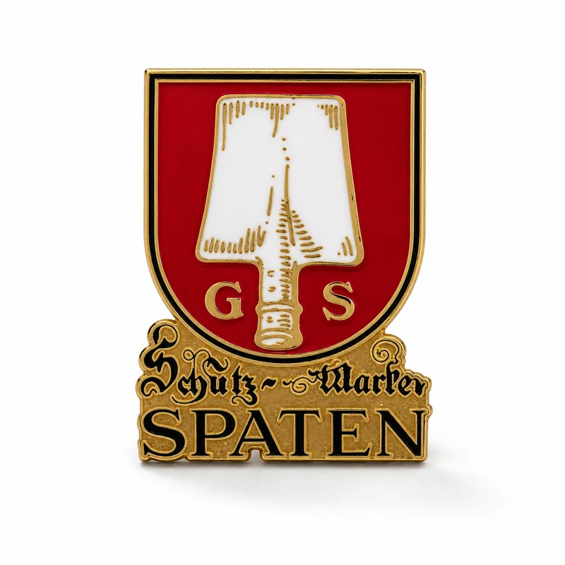 Anstecker Spaten Logo klein rot