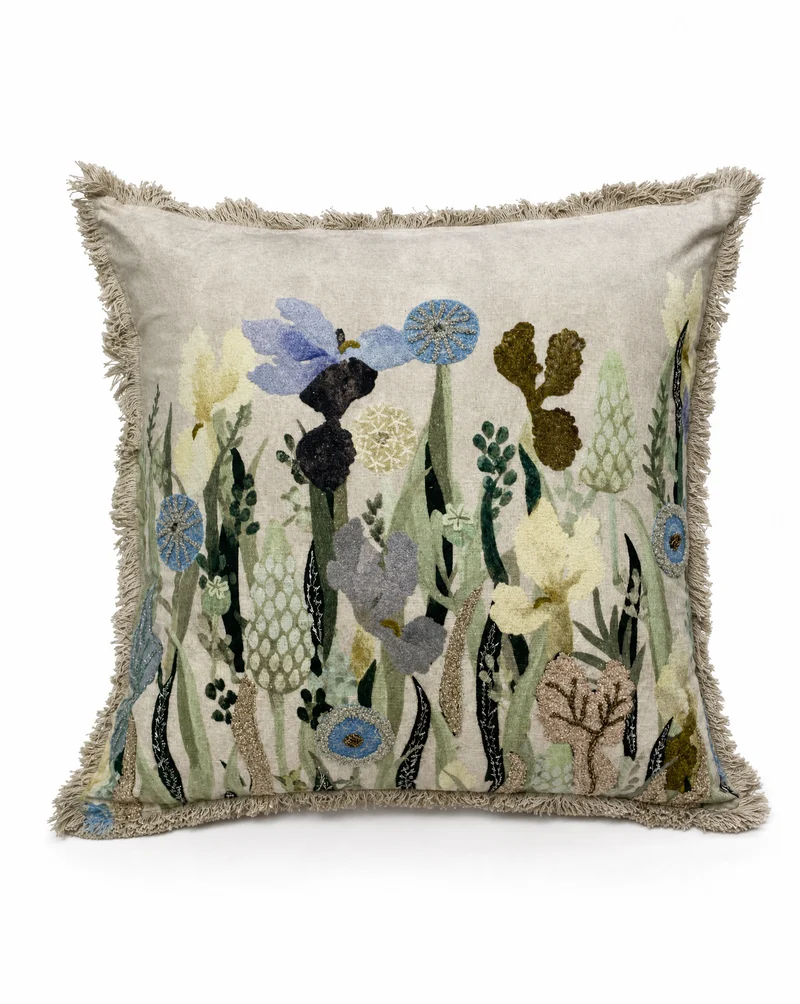 Dekokissen Floral — 3D bestickt