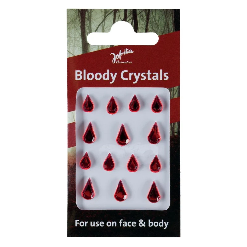 Sticker in Tropfenform "Bloody Crystals" | Rot