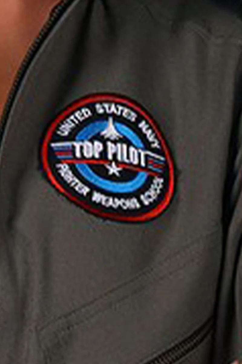 Kampfjet Kostüm "Top Pilot" für Damen | Grün - Flieger Overall