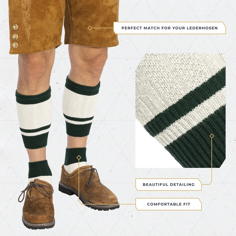 Socks Men Loferl Green White gift