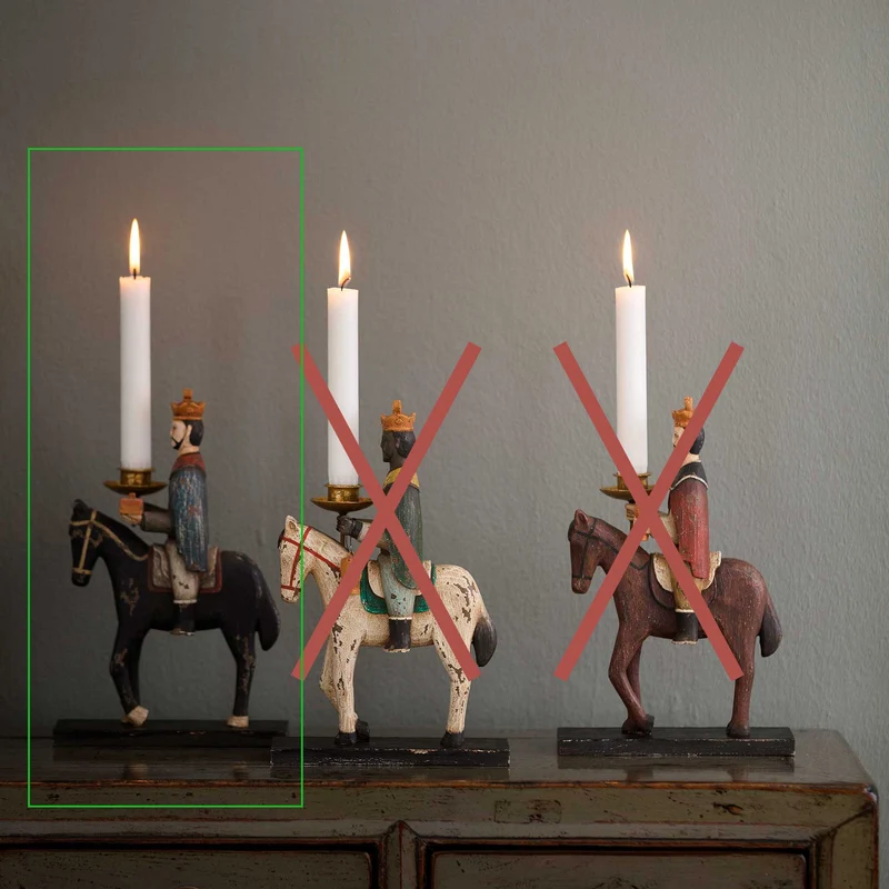 Kerzenhalter Balthasar eine einzelne Figur