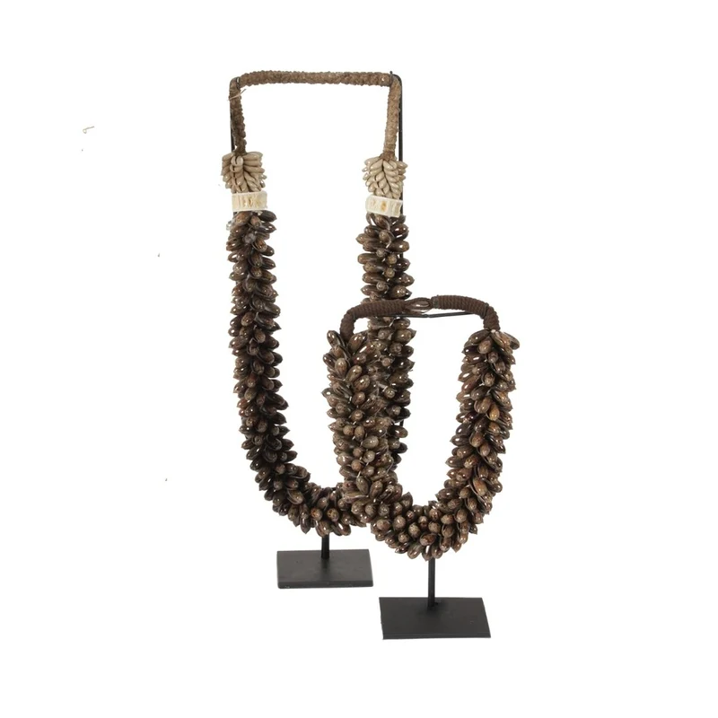Muschelketten mit Perlmuttscheiben "Papua" 2-er SET