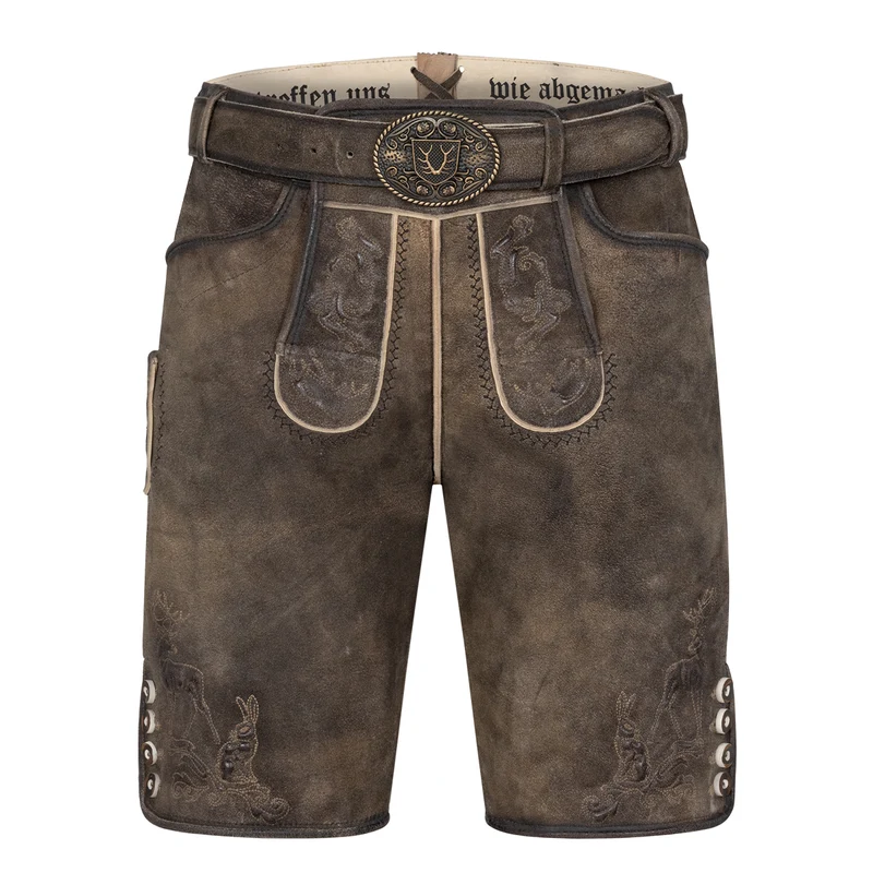 TREAM x Krüger Lederhose Hasenjagd mit Gürtel Kollektion 2026