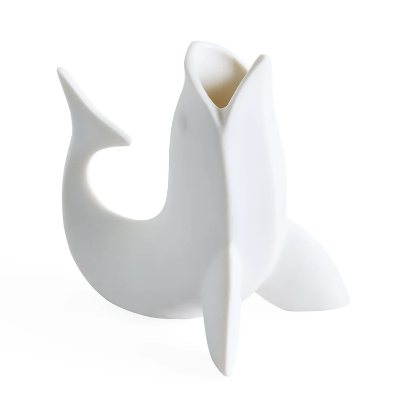 Vase FISH BUD weiß