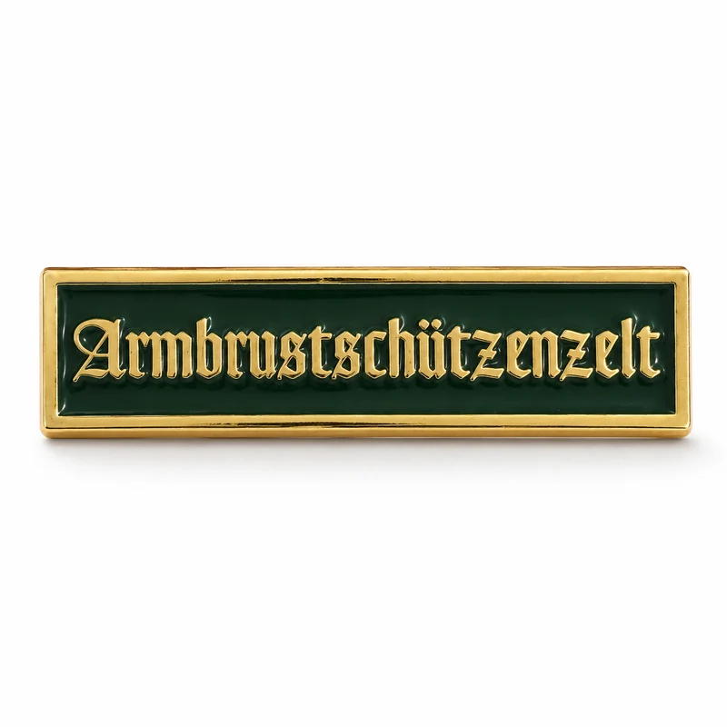Anstecker Armbrustschützenzelt Schriftzug
