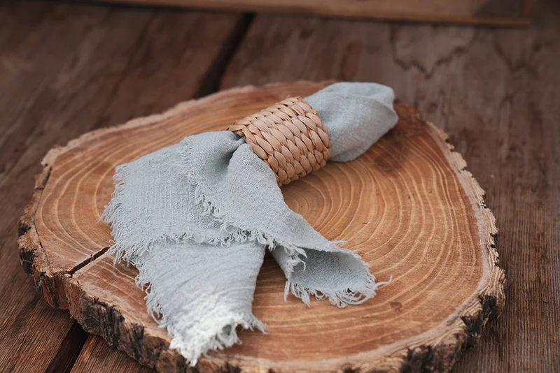 Musselin Serviette salbeigrün