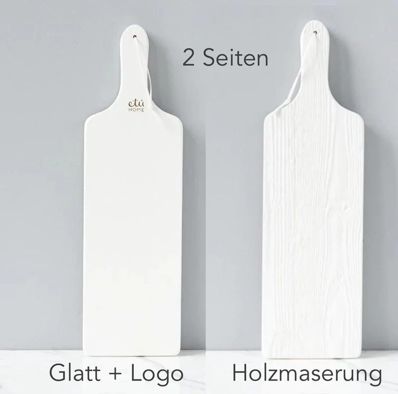 Weißes Tapasbrett lang – Cottage Stil