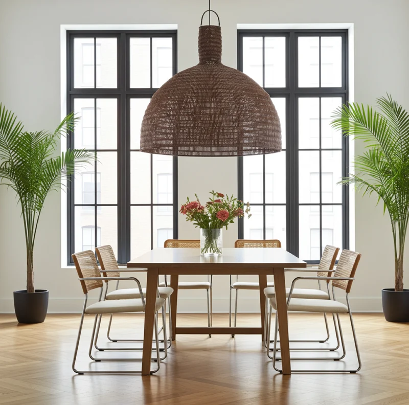 Dome-Pendelleuchte - Dunkle Walnuss - XL