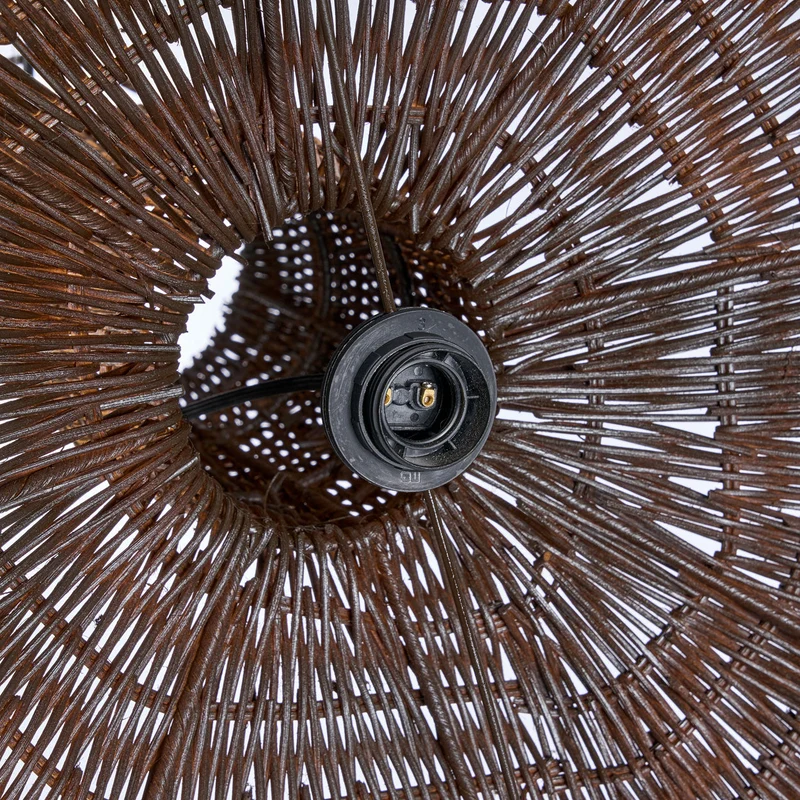 Dome-Pendelleuchte - Dunkle Walnuss - XL