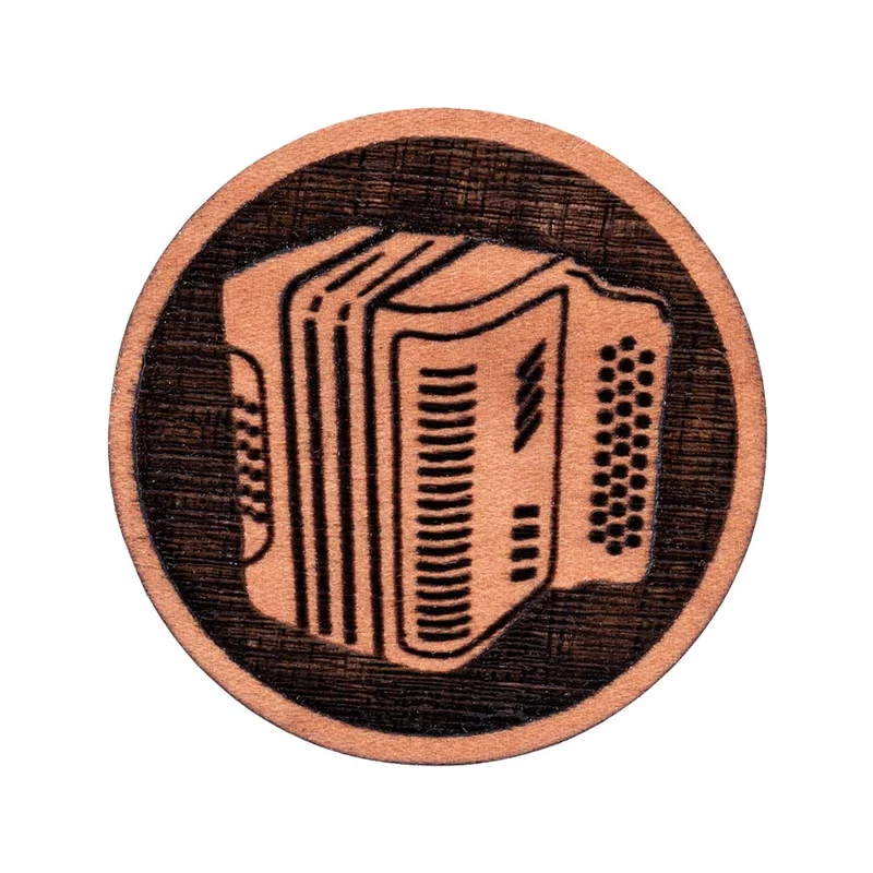 Harmonika Pin | Holz