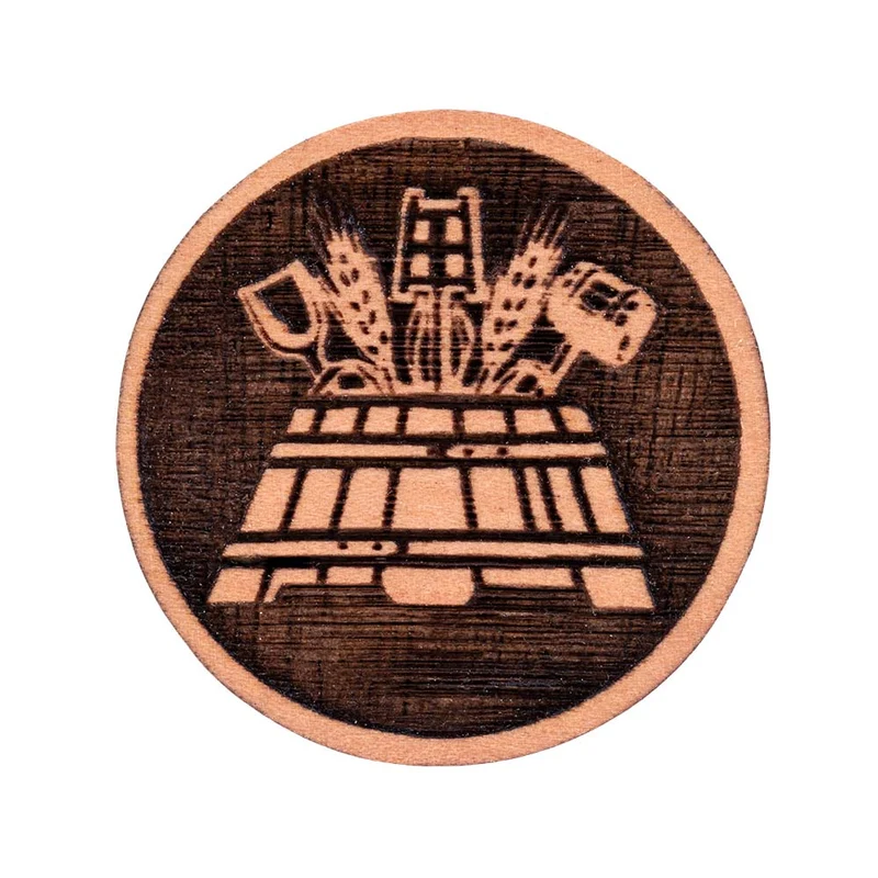 Zunftzeichen Brauer Pin | Holz