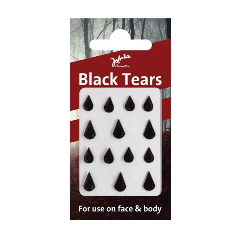 Sticker in Tropfenform "Black Tears" | Schwarz