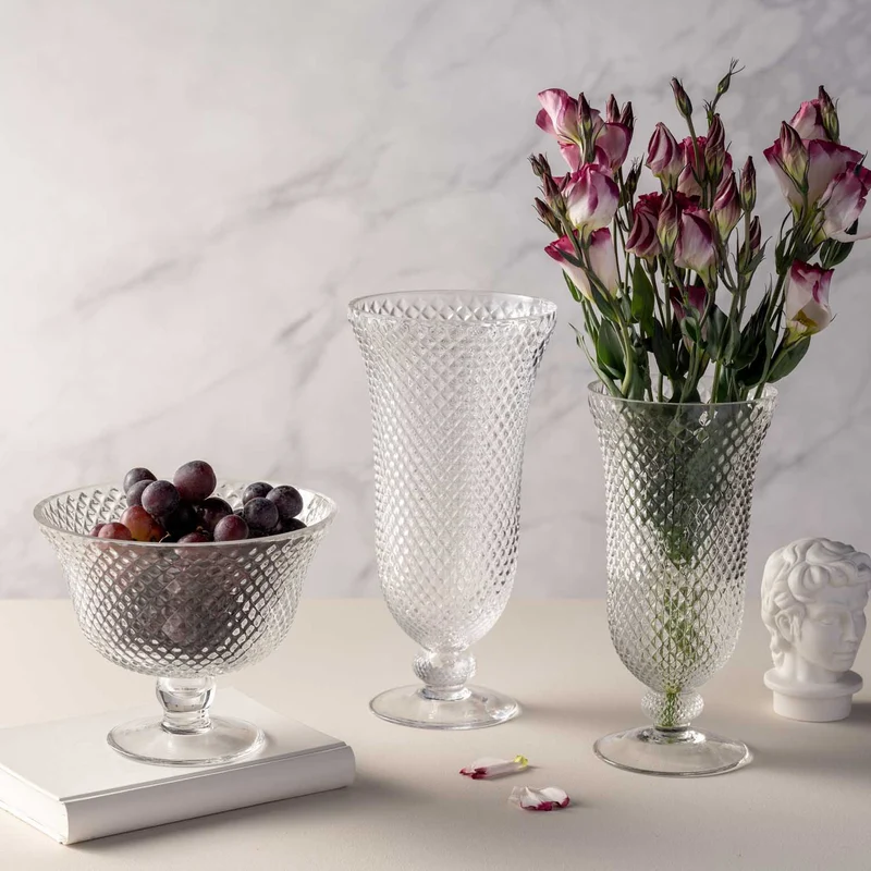 Vase auf Fuß POESIA 35 cm