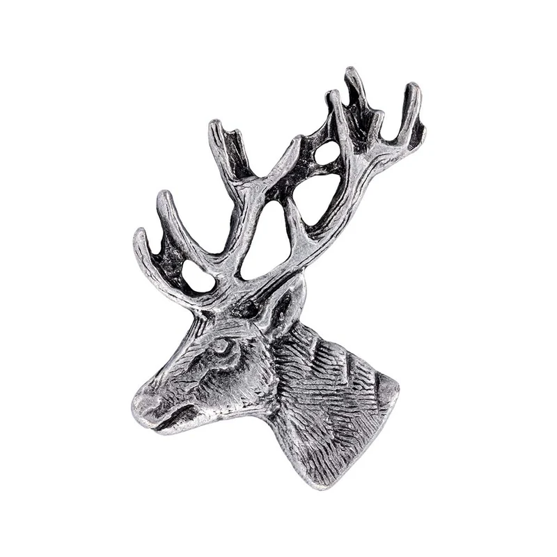 Hirsch Pin | altsilber