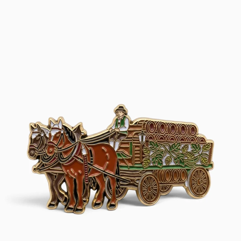 Ansteck-Pin "Brauerei-Wagen"
