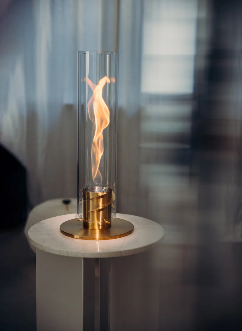 Höfats Spin Tischfeuer gold