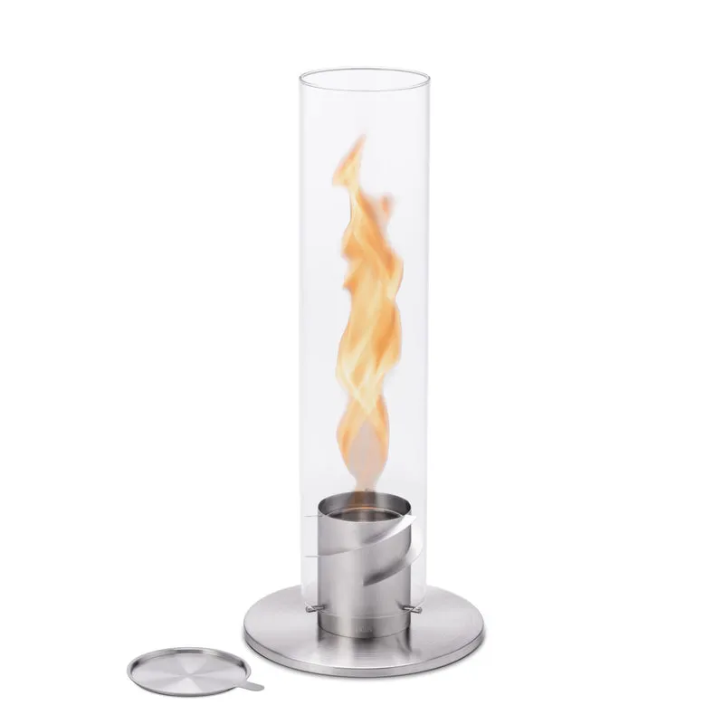 Höfats Spin Tischfeuer silber