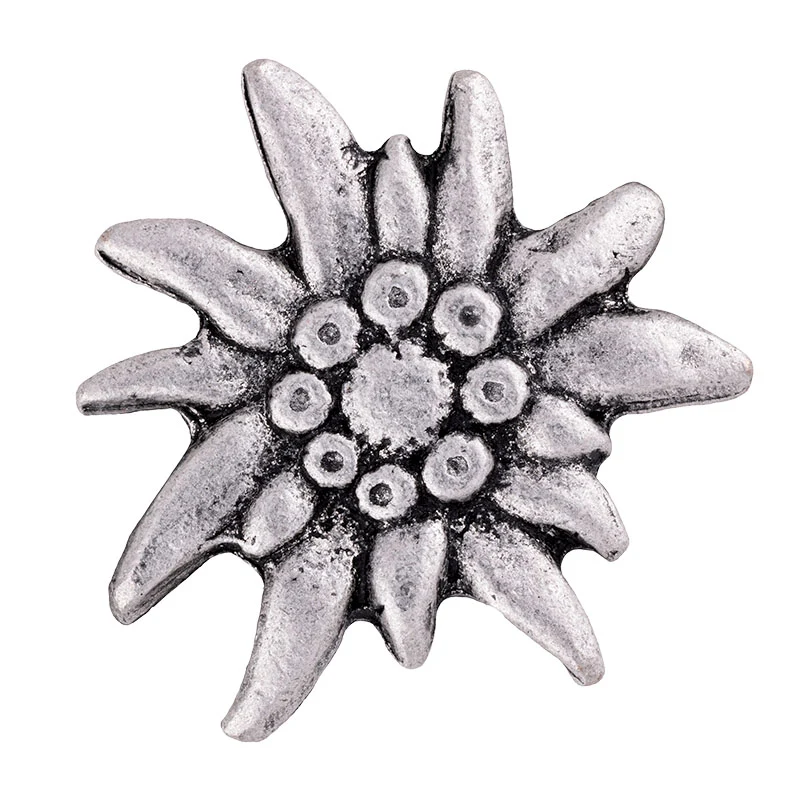 Edelweiß Pin | altsilber