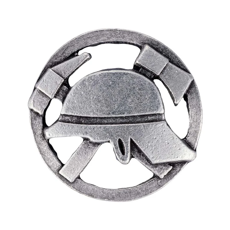 Zunftzeichen Feuerwehr Pin | altsilber