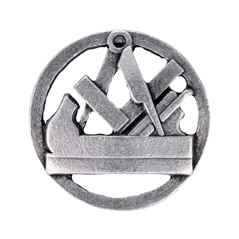 Zunftzeichen Schreiner Pin | altsilber