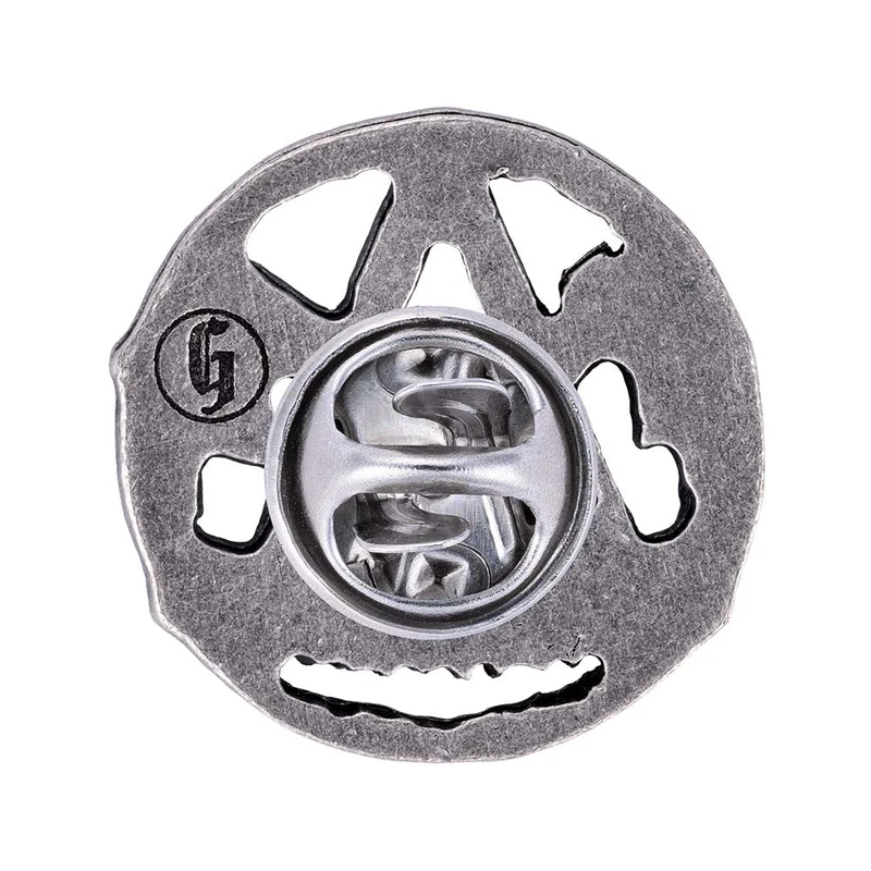 Zunftzeichen Zimmerer Pin | altsilber