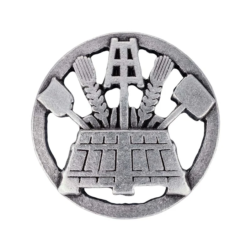 Zunftzeichen Brauer Pin | altsilber