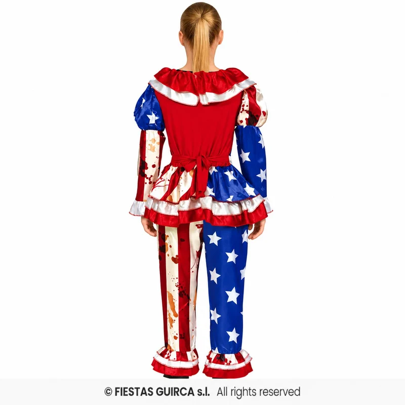 Halloween Damen Kostüm "Horror Clown USA" | 2-tlg.